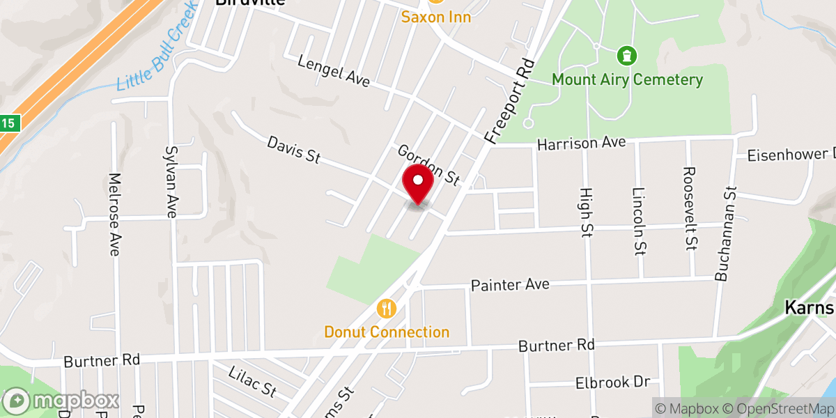 Map showing location of Church of the Brethren