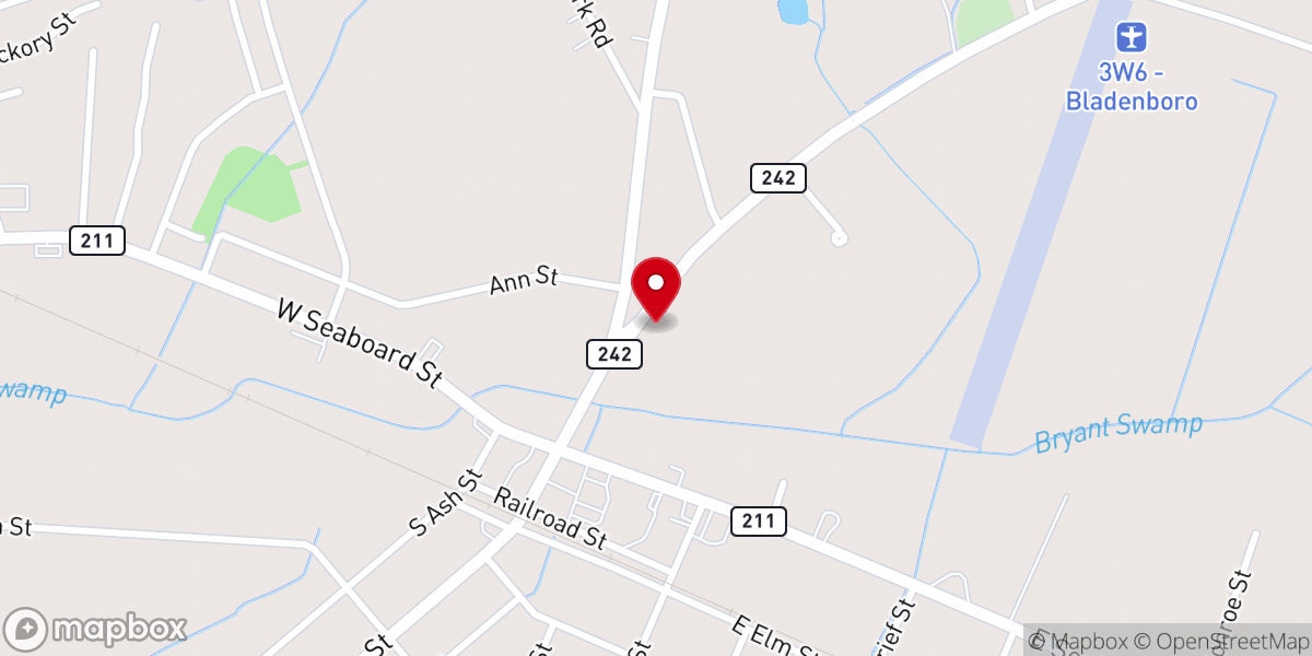 Map showing location of Christ Hope Bible Church