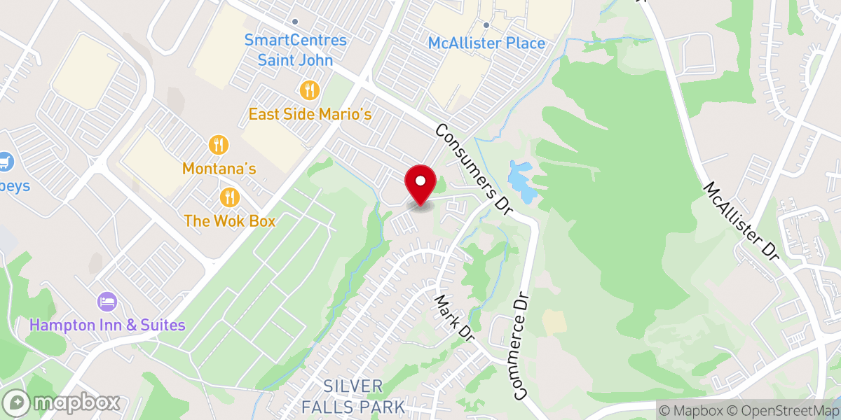 Map showing location of First United Pentecostal Church (O/A Mission Point)