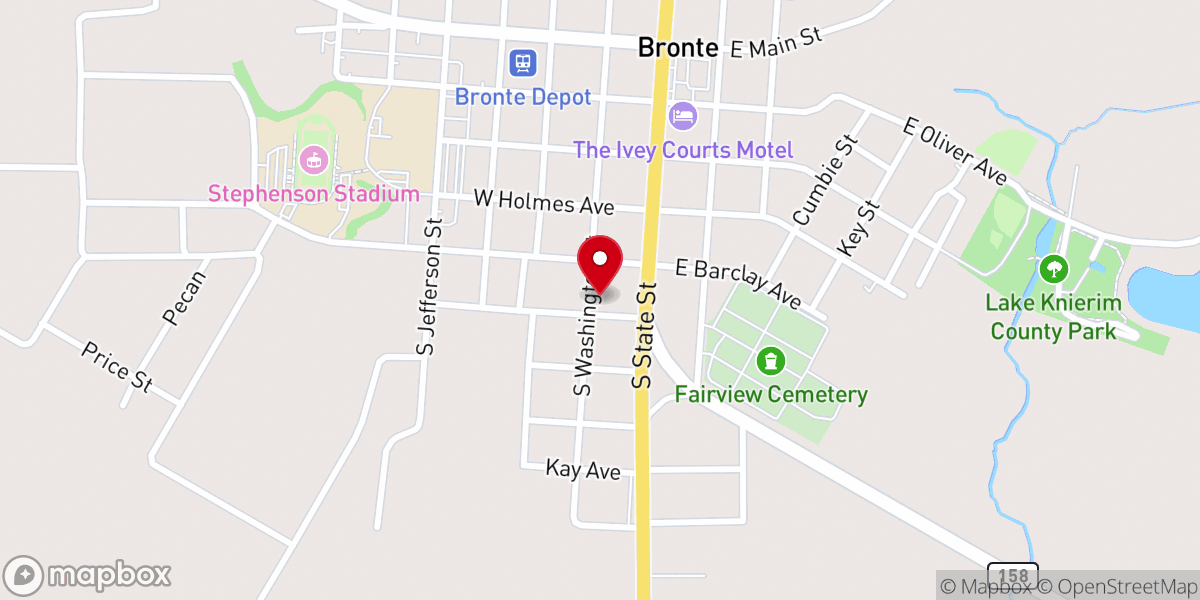 Map showing location of First Baptist Church Parsonage