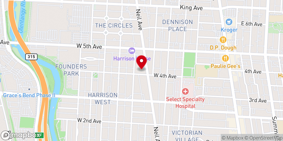 Map showing location of Chirst Church Anglican