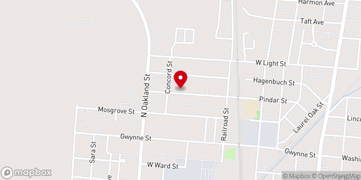Map showing location of New Life Church of God of Prophecy