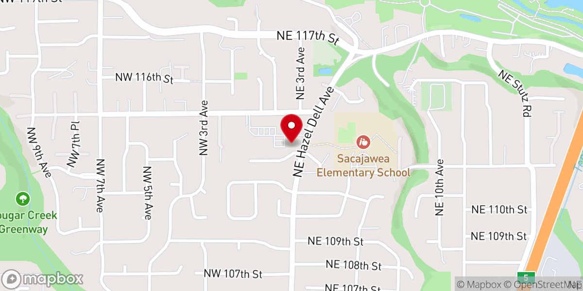 Map showing location of New Heights Church - West Vancouver Campus
