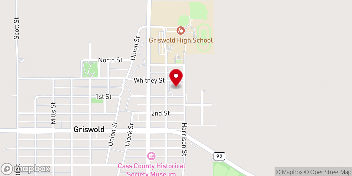 Map showing location of Central Church of Christ