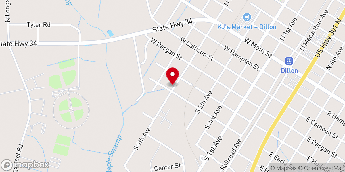 Map showing location of Mt Hermon Church of God