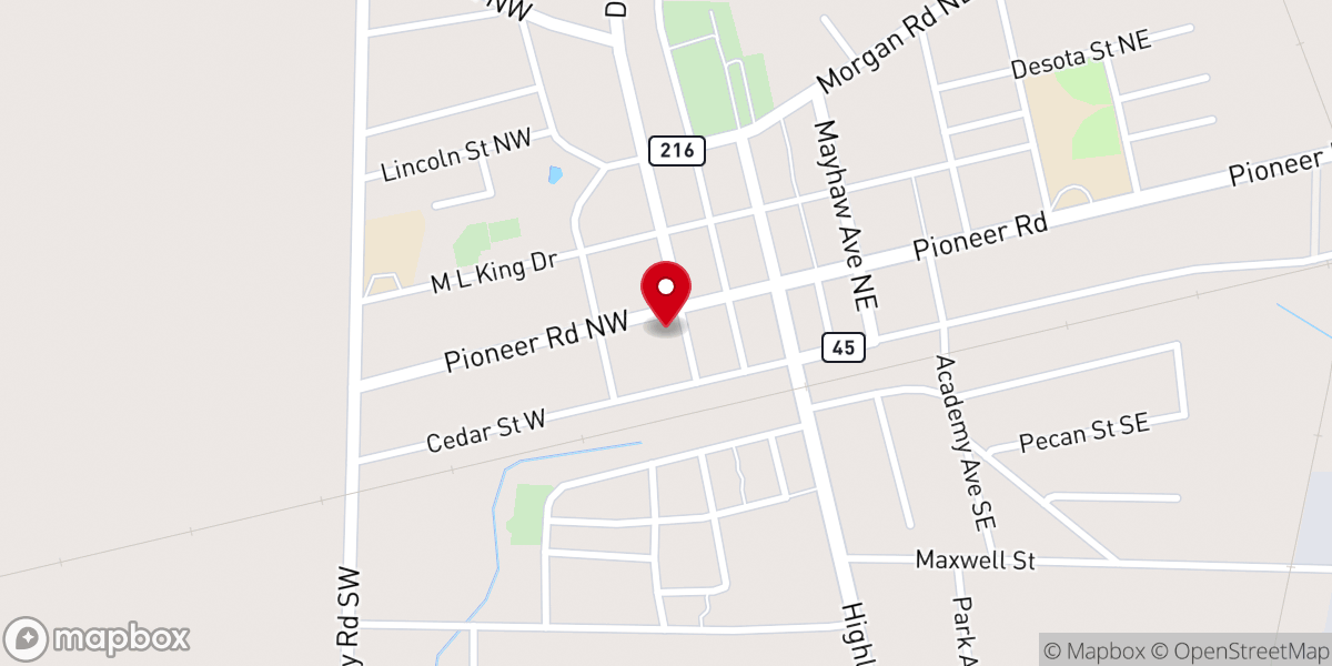 Map showing location of Arlington Methodist Episcopal Church