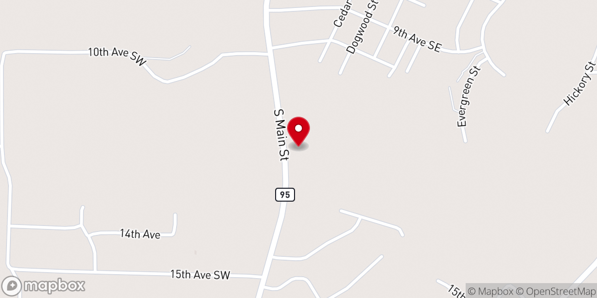 Map showing location of 4RC Four Rivers Church Calvert