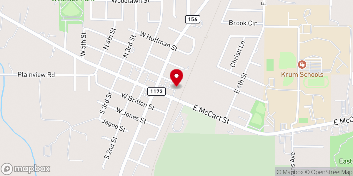 Map showing location of 50 West