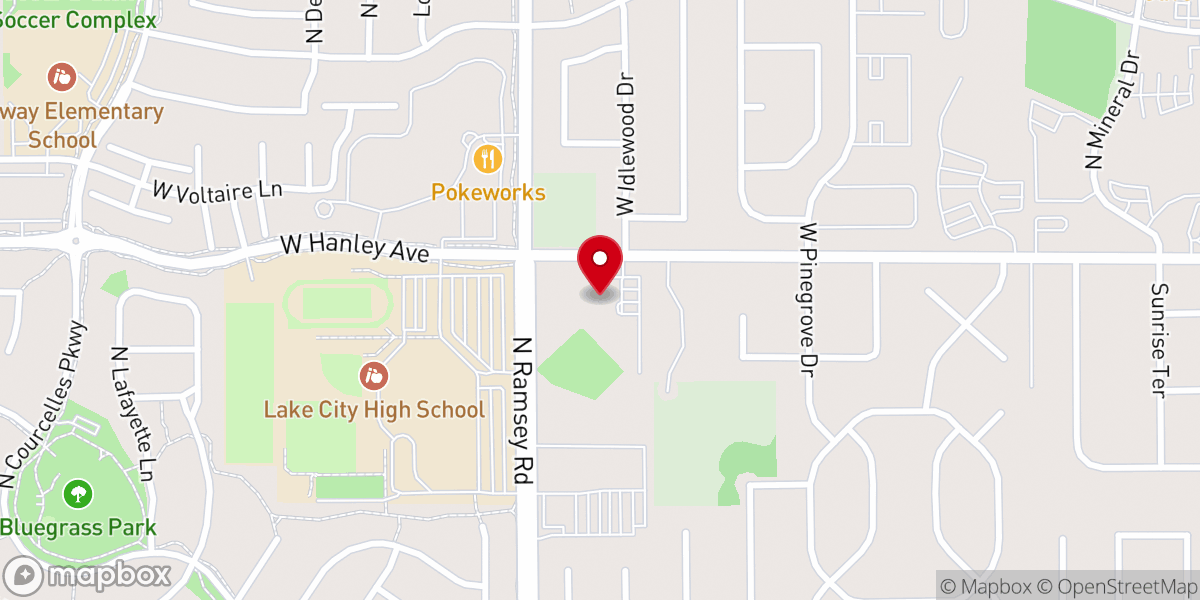 Map showing location of Community United Methodist Church