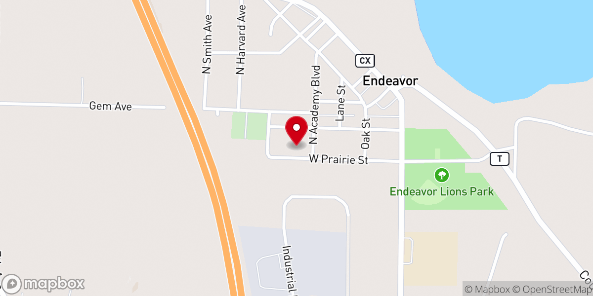 Map showing location of Our Lady of Guadalupe Grotto