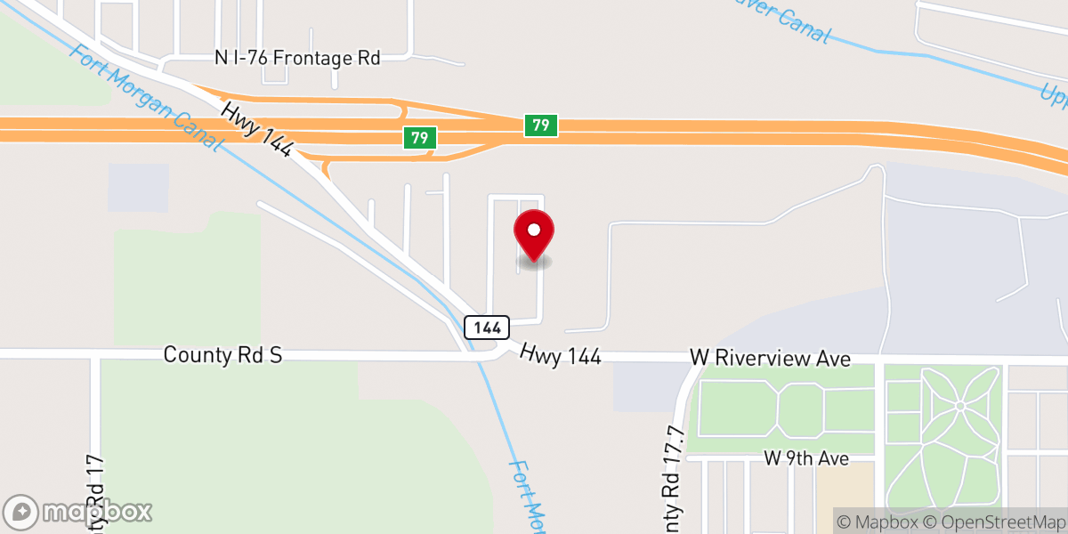 Map showing location of The Colony Worship Center