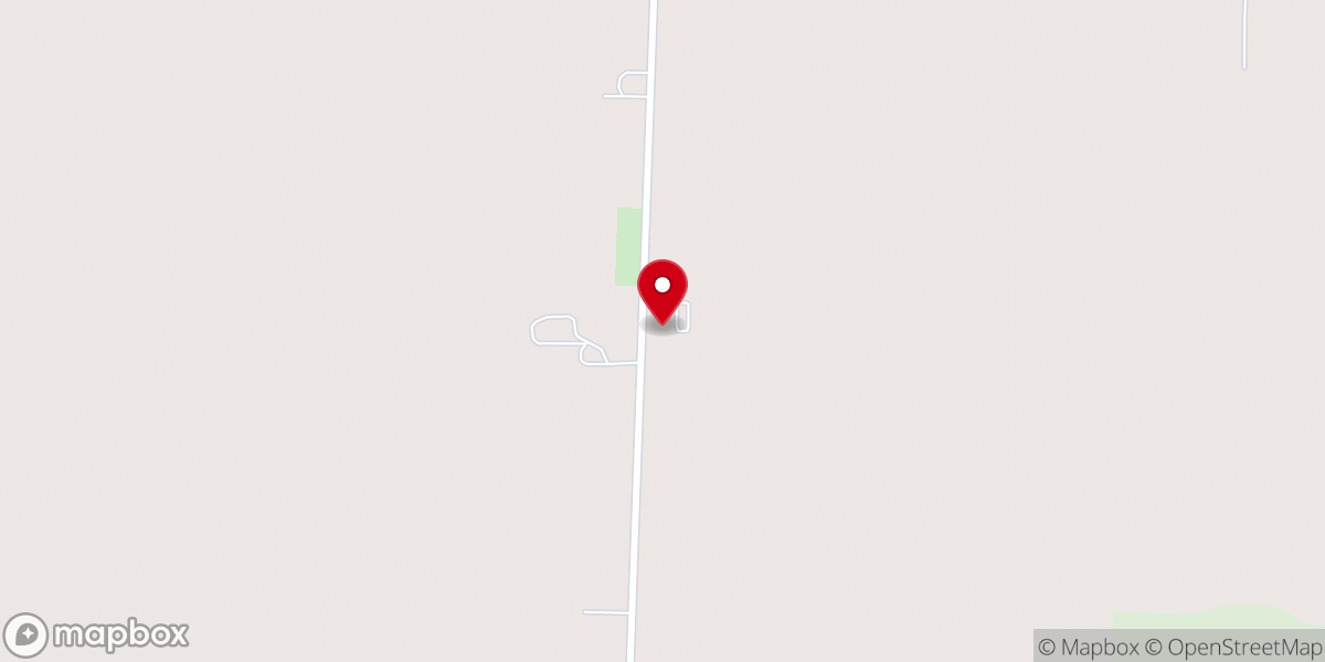 Map showing location of Rinehart Christian Church