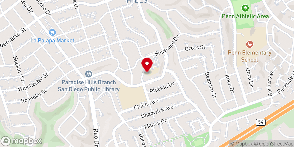 Map showing location of St. Michael's Catholic Church