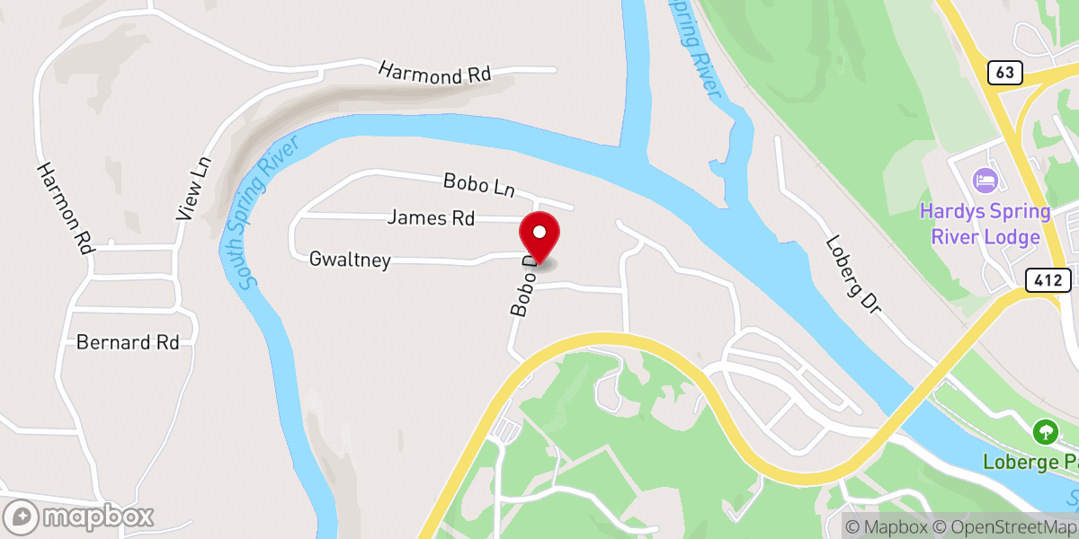 Map showing location of Fellowship Southern Baptist Church