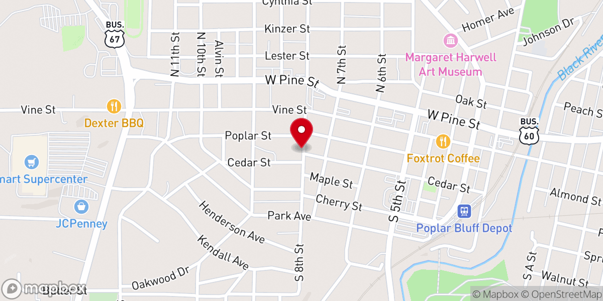 Map showing location of Faith Tabernacle Church