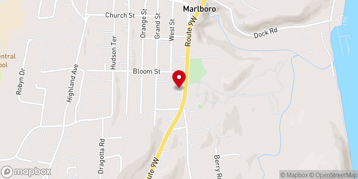 Map showing location of Saint Mary's Rectory Food Pantry - Food Distribution Center