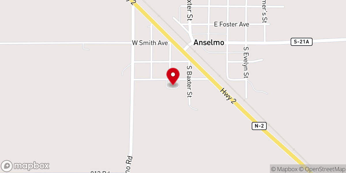 Map showing location of St Anselm's Catholic Church