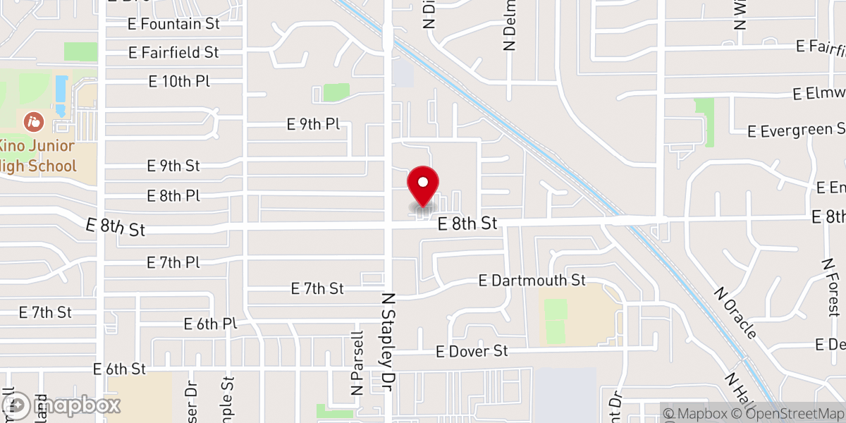 Map showing location of St Luke Lutheran Church