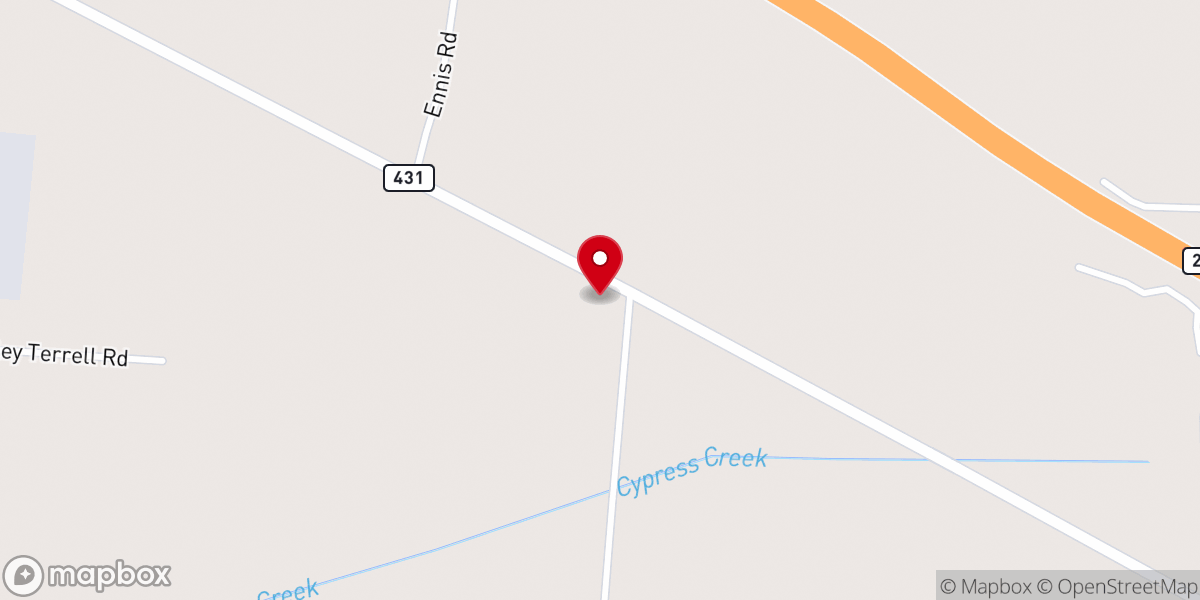 Map showing location of Northwestern Church