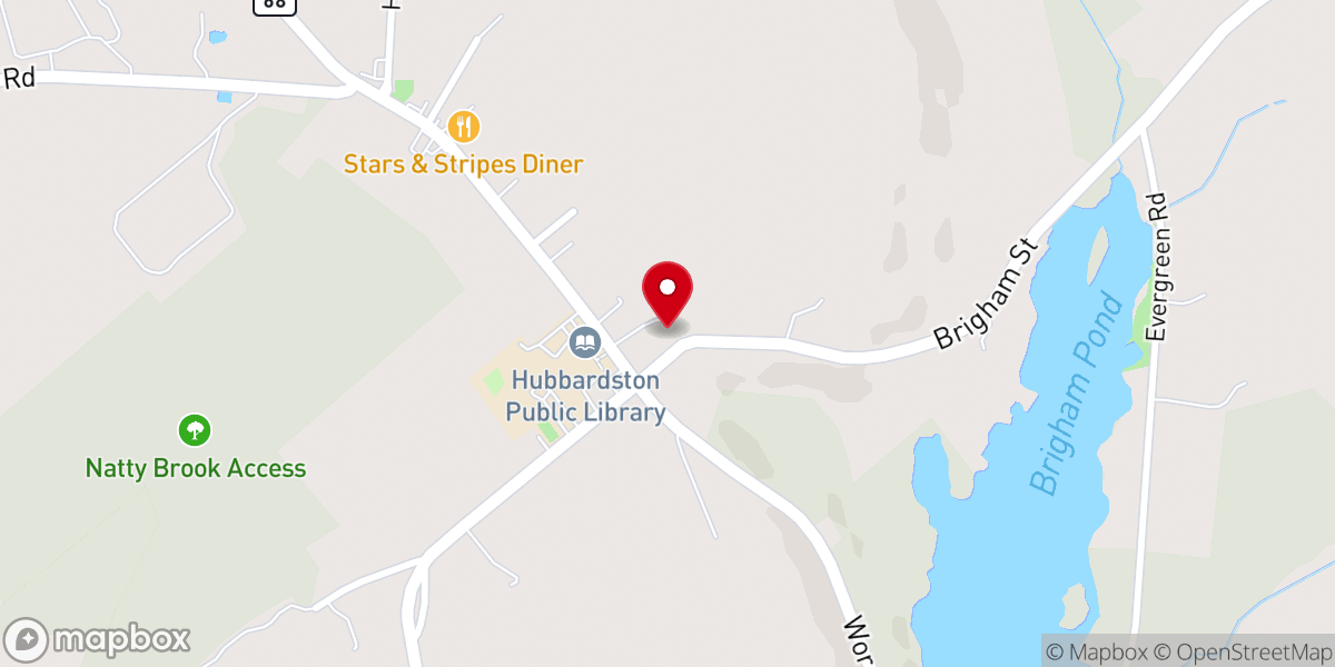 Map showing location of First Parish Unitarian Church