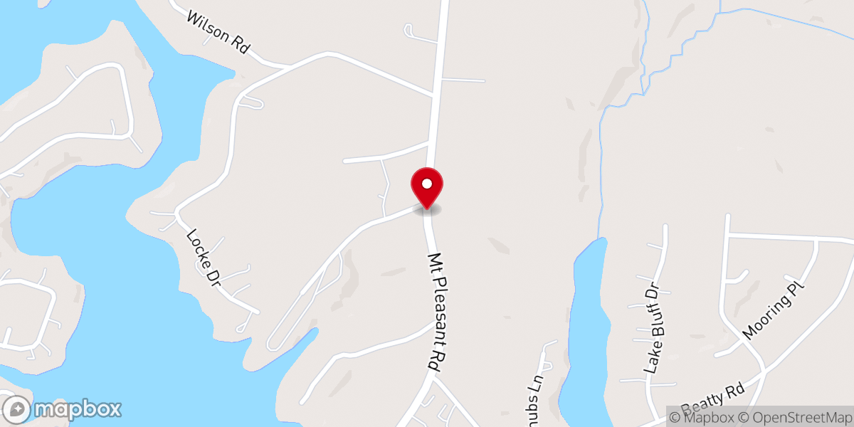 Map showing location of Dogwood on Lake Norman, Meeting & Retreat Center