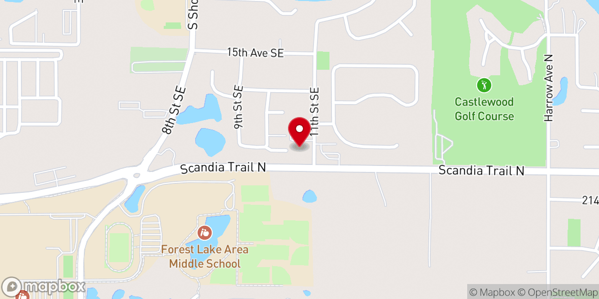 Map showing location of Forest Hills Church