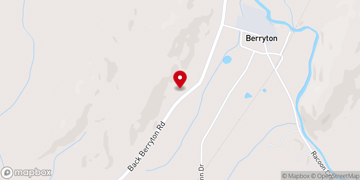 Map showing location of Berryton Church of God