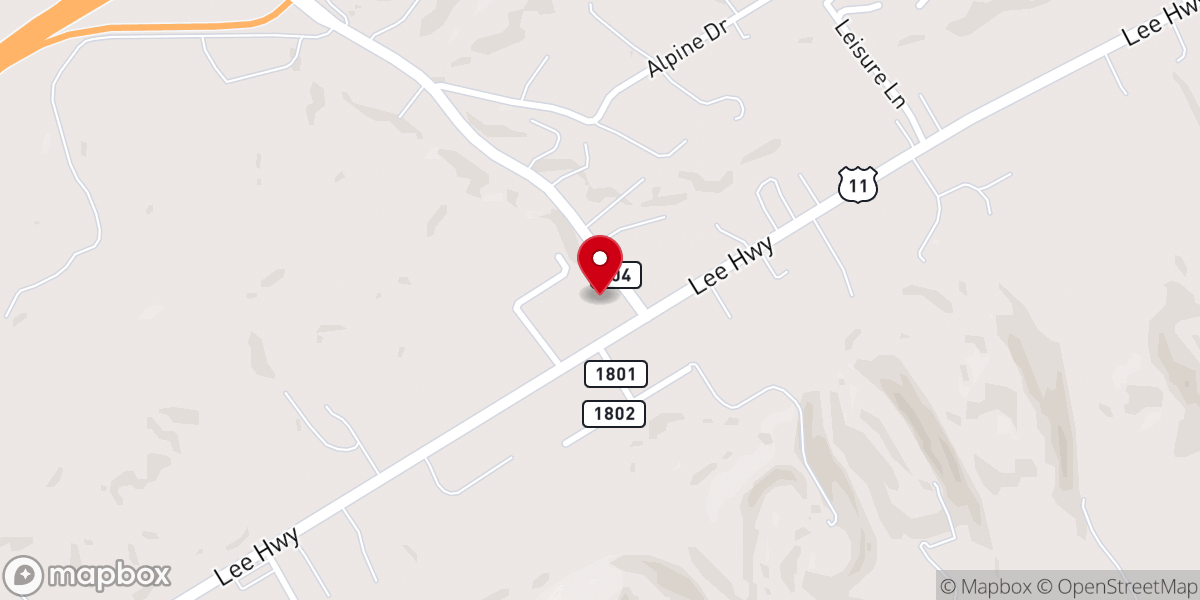 Map showing location of Gospel Tabernacle