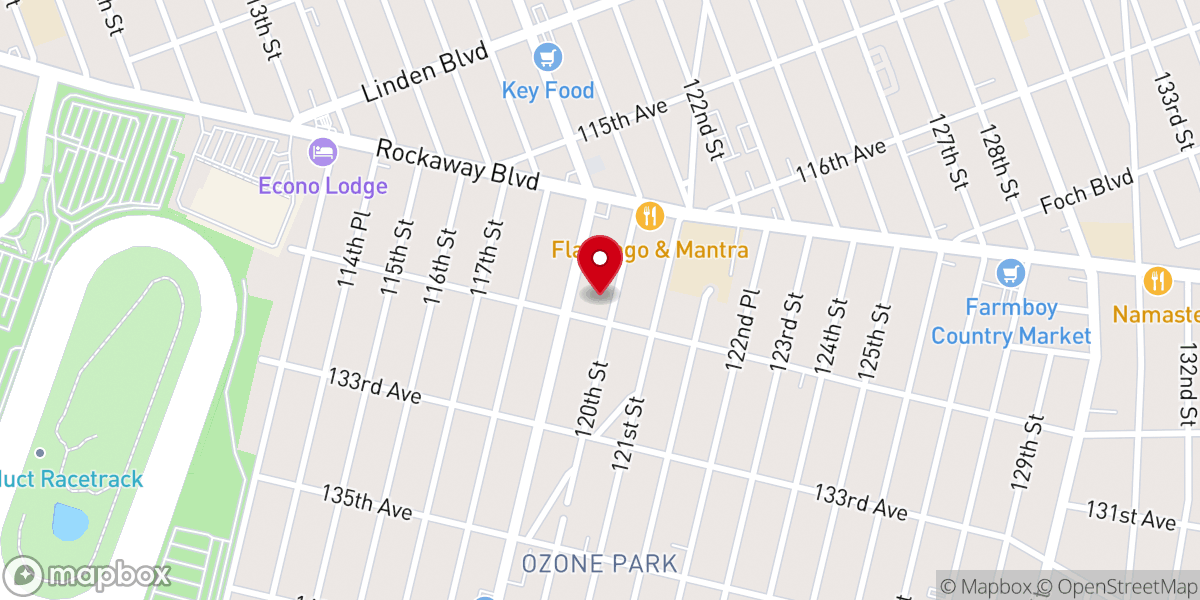 Map showing location of Grace Christian Center Inc