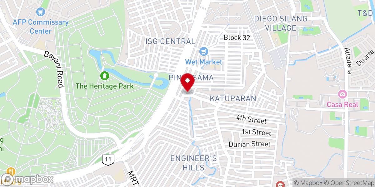 Map showing location of United Pentecostal Church