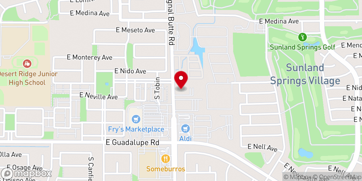 Map showing location of Spirit of Hope Lutheran Church
