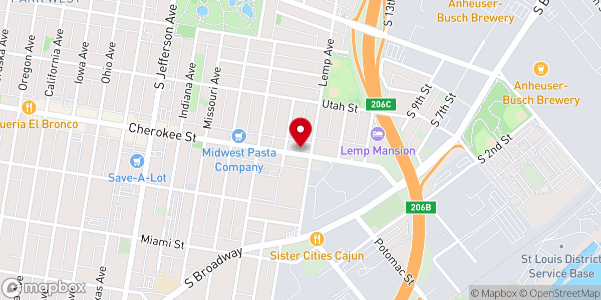 Map showing location of Expansion Church - South City Campus