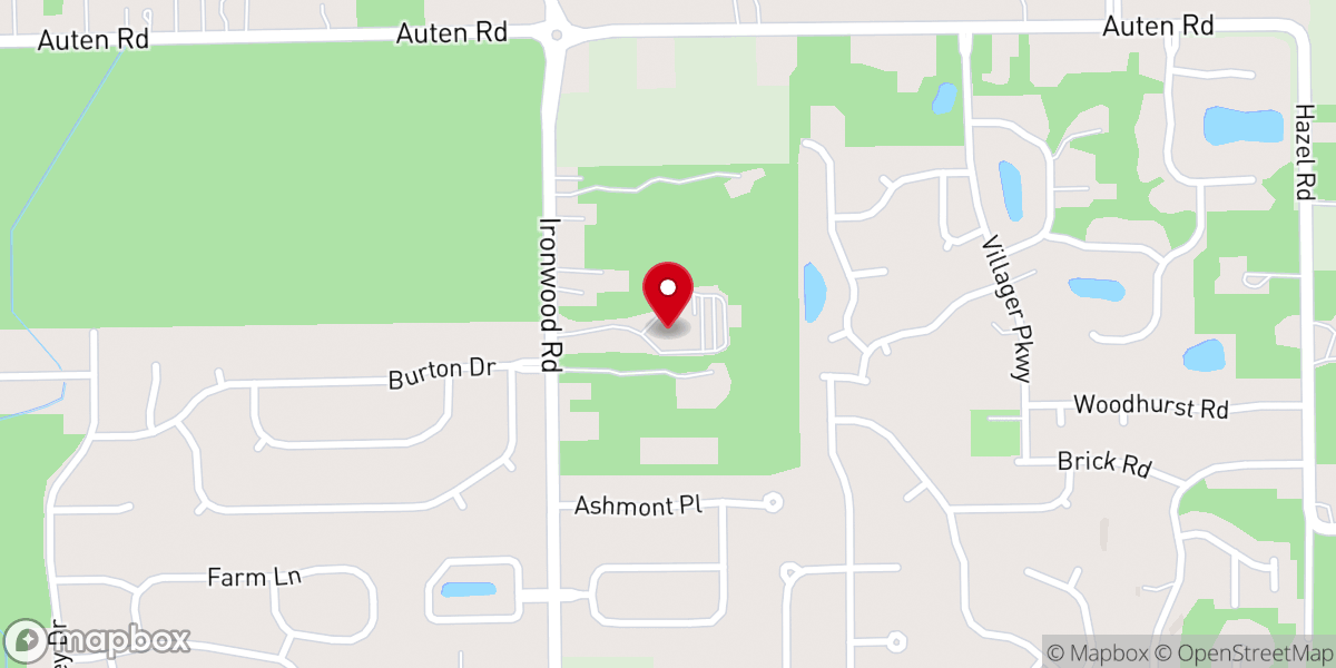 Map showing location of South Bend First Church of the Nazarene