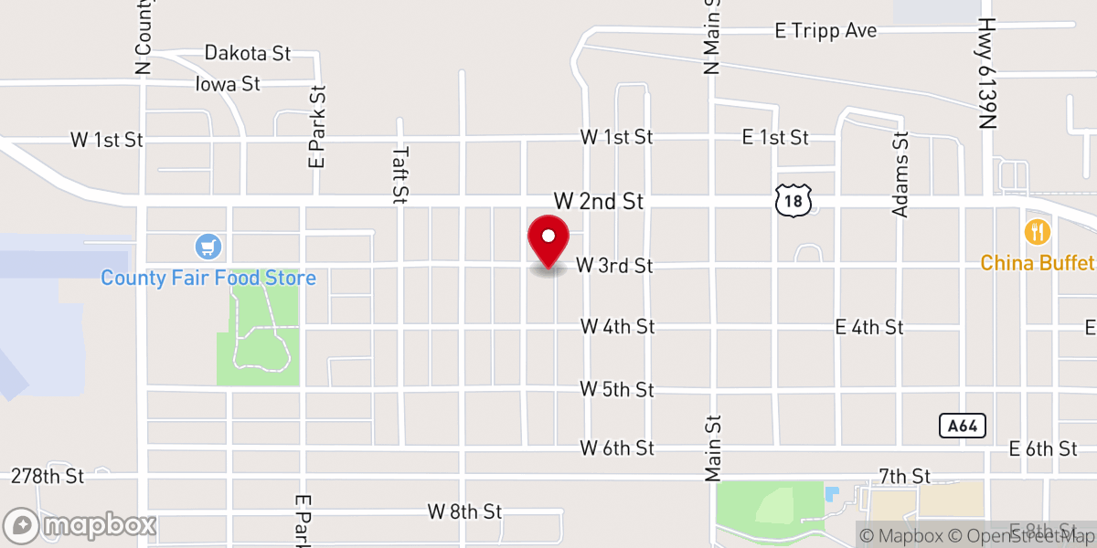 Map showing location of St Mary's Hall