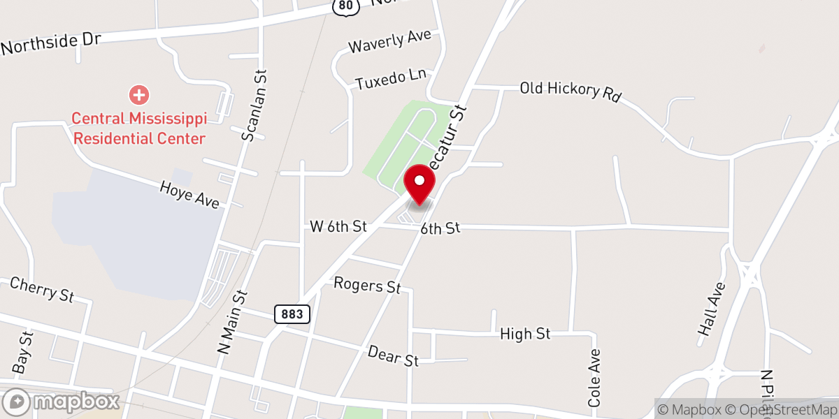 Map showing location of Newton United Methodist Church