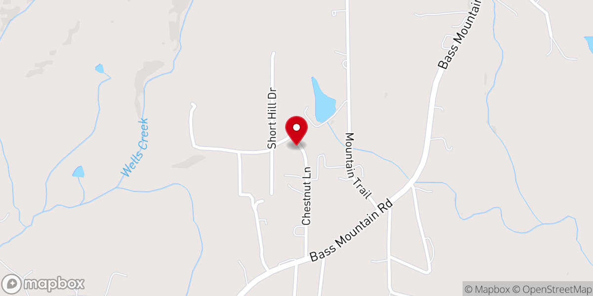Map showing location of McBroom Chapel Christian Church