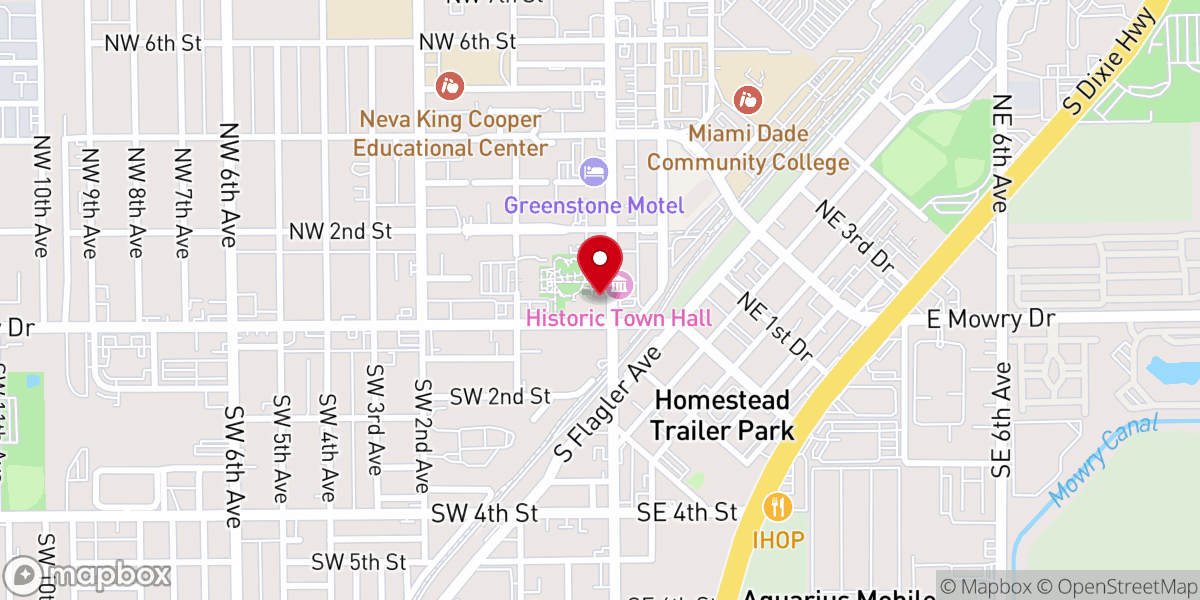Map showing location of Reconcile Church Miami