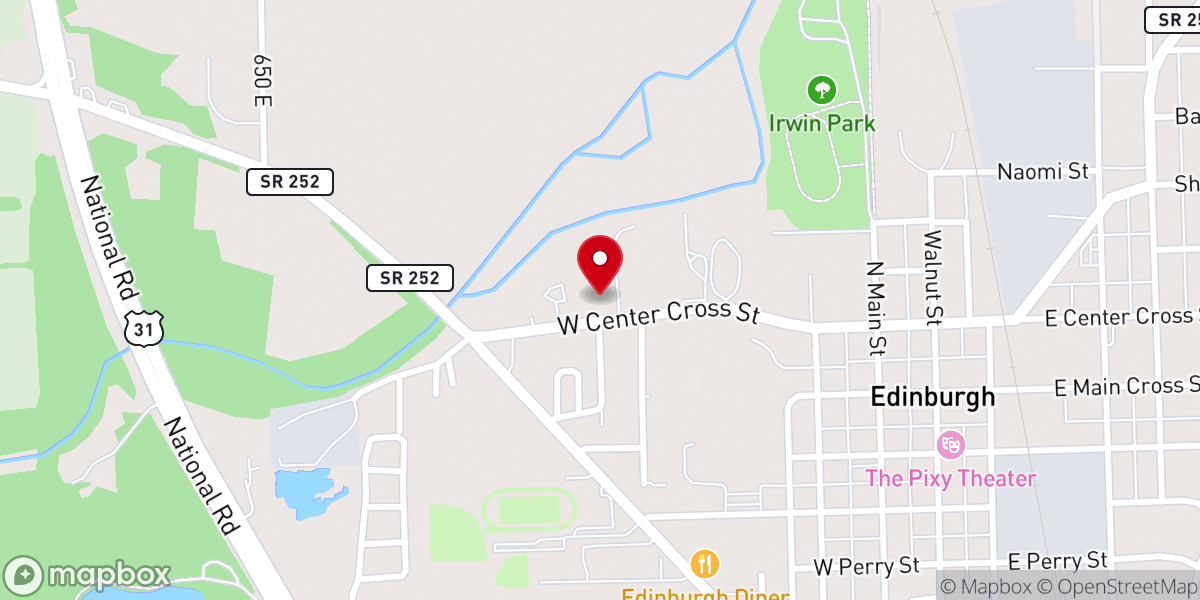 Map showing location of Grace Tabernacle