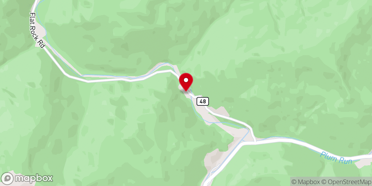 Map showing location of Grove Creek Church