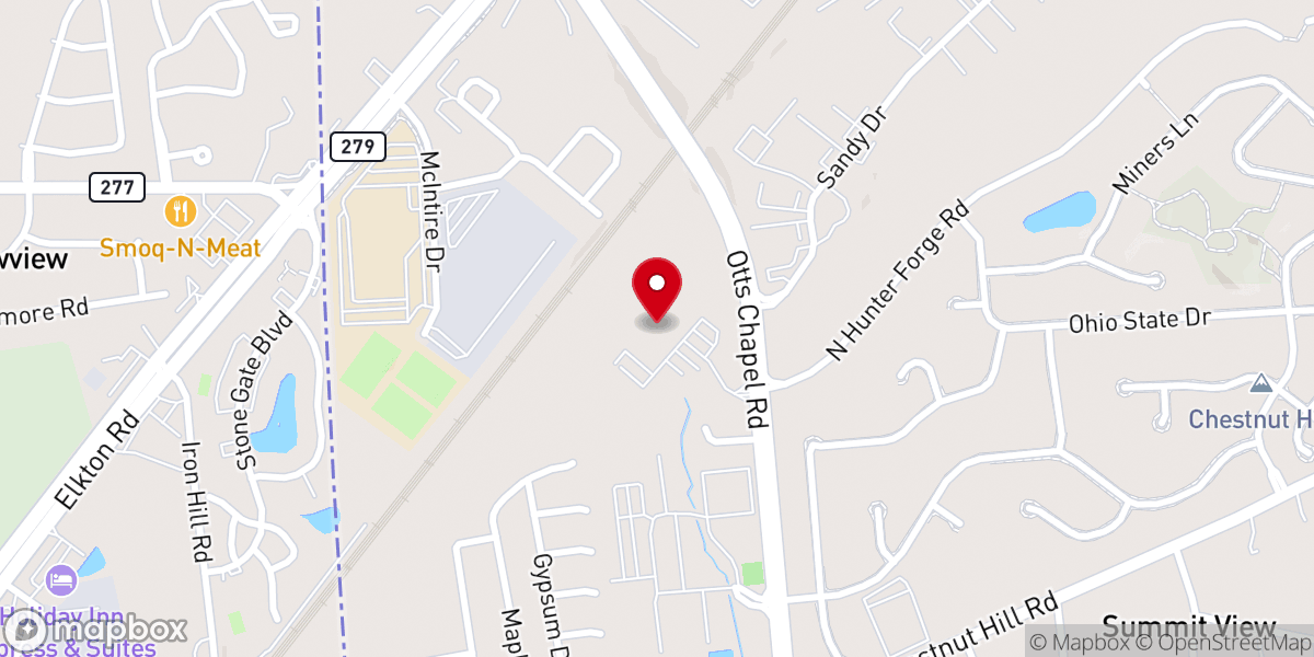 Map showing location of Delaware Brazilian Church