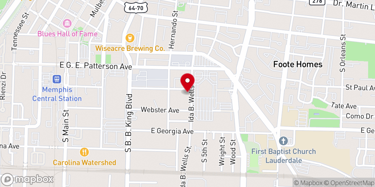 Map showing location of Walking in Faith Inc