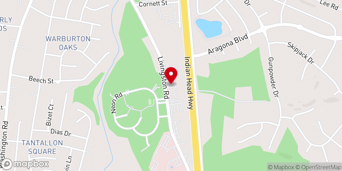 Map showing location of Shekinah Glory Deliverance Church