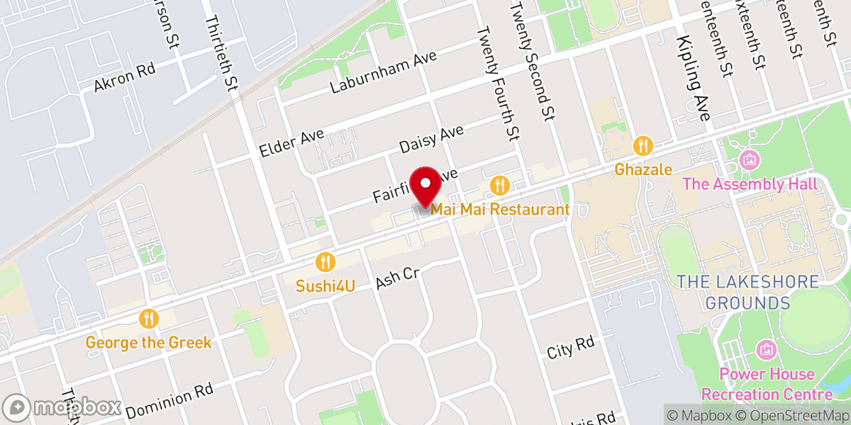 Map showing location of Ukrainian Orthodox Church of St. Demetrius