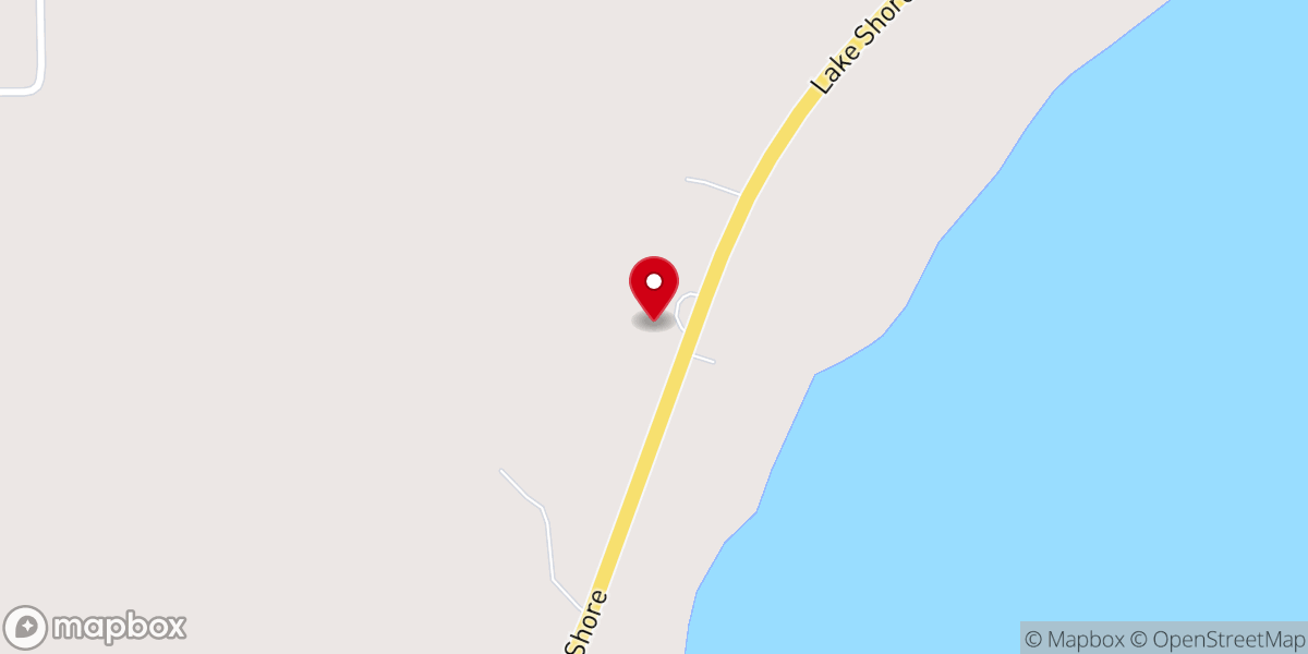 Map showing location of Ford River Community Chapel