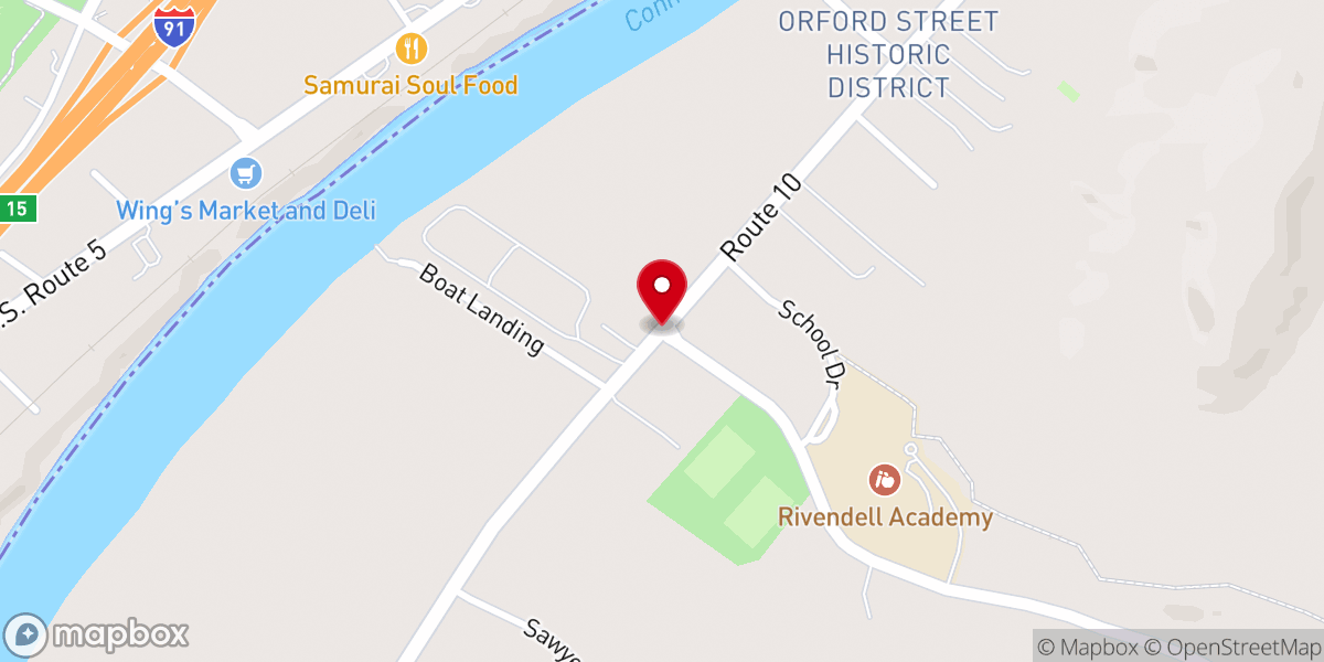 Map showing location of Orford Church of the Redeemer