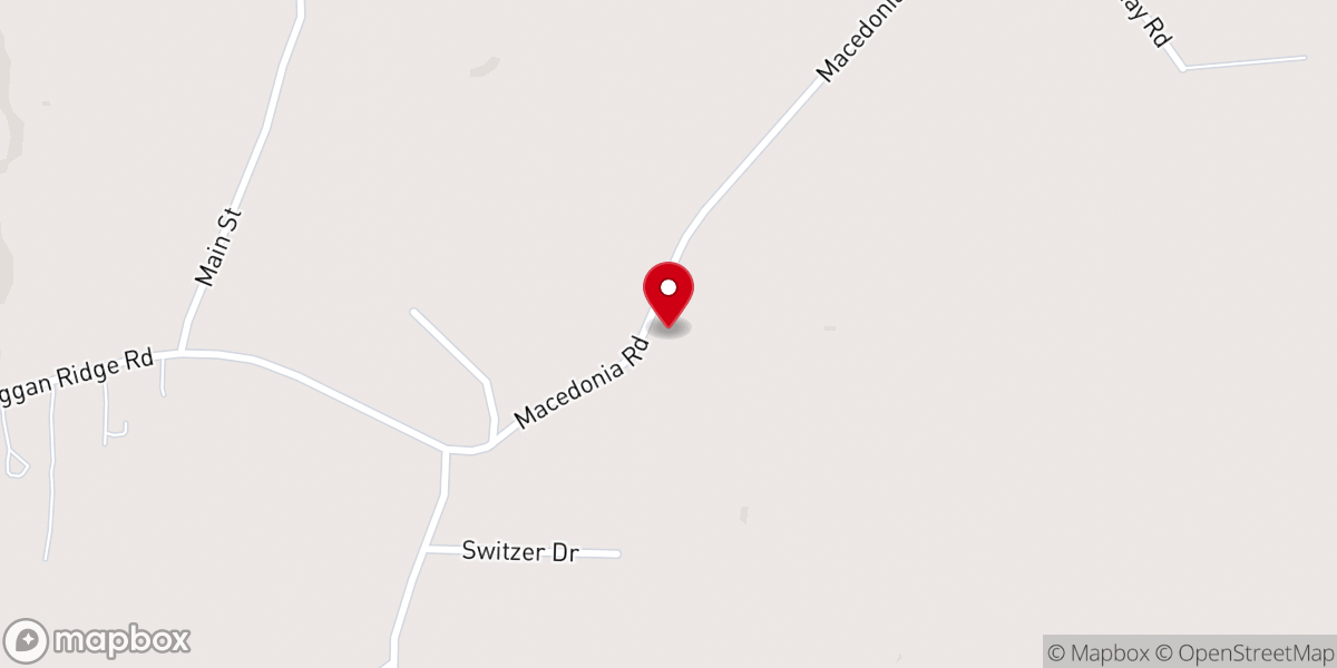 Map showing location of Cross Pointe Venue and Chapel
