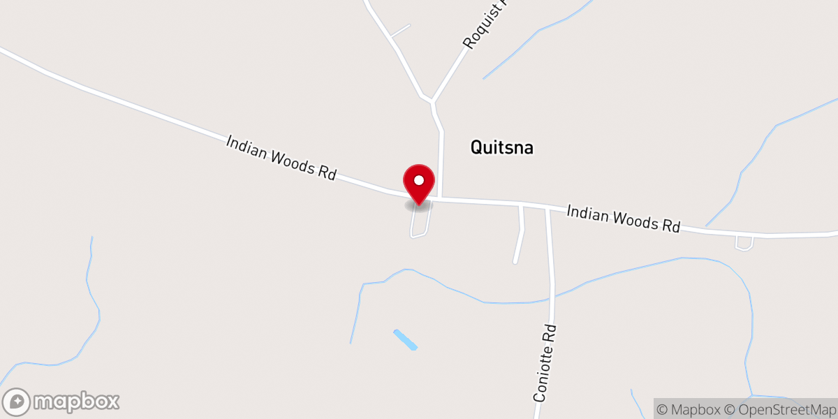 Map showing location of Indian Woods Baptist Church