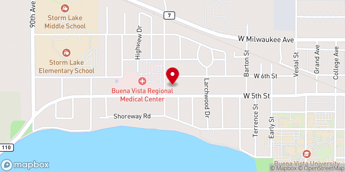 Map showing location of Grace Lutheran Preschool