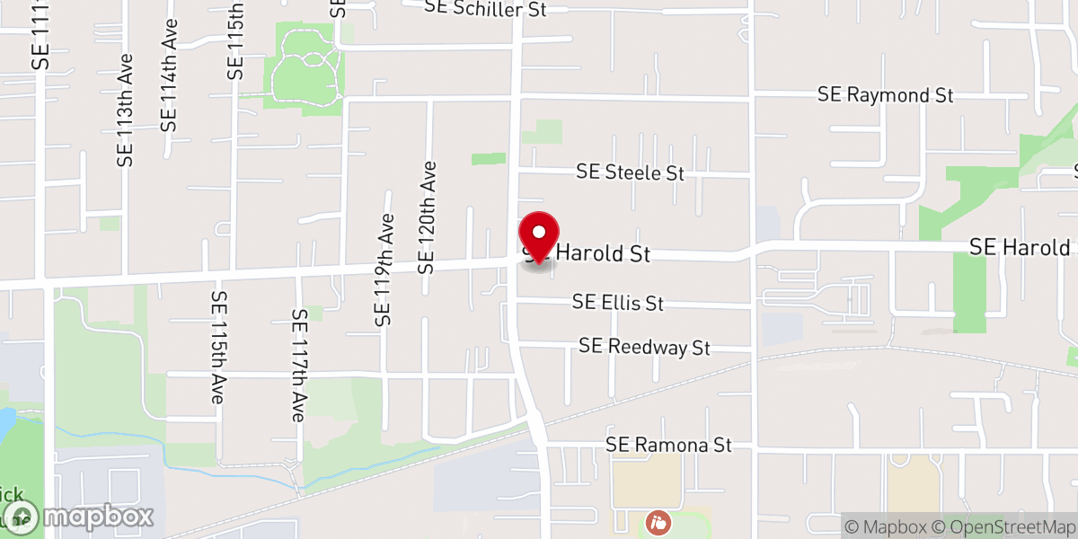 Map showing location of Lents Gilbert Church of God