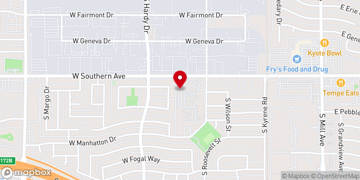 Map showing location of Emmanuel Lutheran Church, School & Preschool